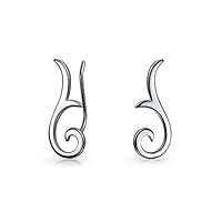Algopix Similar Product 17 - Minimalist Geometric Tribal Scroll Ear