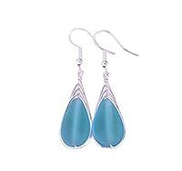 Algopix Similar Product 11 - Yinahawaii Handmade Sea Glass Earrings