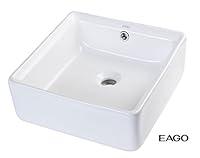 Algopix Similar Product 16 - EAGO BA130 15 Square Ceramic Bathroom