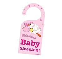 Algopix Similar Product 20 - Cute News Baby Girl Sleeping Stork Door