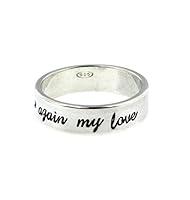 Algopix Similar Product 18 - Personalized Sterling Silver Band Ring