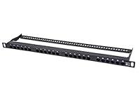 Algopix Similar Product 14 - Monoprice HalfU UTP Cat6A Patch Panel
