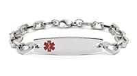 Algopix Similar Product 18 - 8011  Stainless Steel Heart Link  6