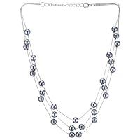 Algopix Similar Product 2 - Statement Necklace ThreeStrand Long