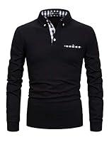 Algopix Similar Product 4 - STTLZMC Mens Long Sleeve Polo Shirts