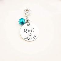 Algopix Similar Product 3 - Personalized Bridal Bouquet Charm
