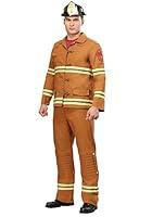 Algopix Similar Product 6 - Mens Firefighter Costume Tan Turnout