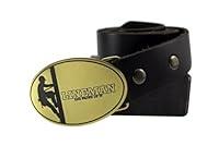 Algopix Similar Product 4 - Lineman BLUE COLLAR Etched Metal Belt