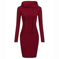 Algopix Similar Product 18 - TOPUNDER Pullover Pocket Knee Length
