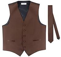 Algopix Similar Product 4 - Mens Dress Vest  Skinny NeckTie Solid