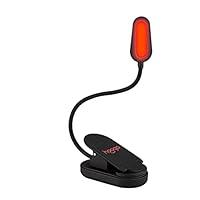 Algopix Similar Product 12 - hooga Red Book Light Rechargeable Clip