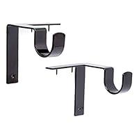 Algopix Similar Product 10 - KwikHang Single Curtain Rod Brackets 