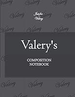 Algopix Similar Product 10 - Valerys Composition Notebook Initial