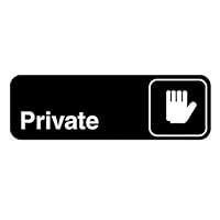 Algopix Similar Product 4 - Traex 4505 BlackPRIVATE Sign with