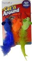 Algopix Similar Product 12 - Imperial Cat Feather Catnip Trio Mice