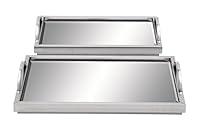 Algopix Similar Product 16 - Deco 79 51744 Ss Mirr Tray Set of 2