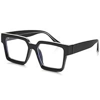 Algopix Similar Product 10 - Kursan Square Clear Lens Glasses for
