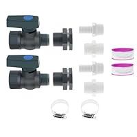 Algopix Similar Product 2 - 2X Rain Barrel Spigot Kit Water Barrel