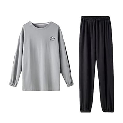 Best Deal for Mens Cozy Lounge Pants & T-Shirt Set Pajamas Fashion