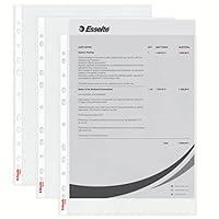 Algopix Similar Product 14 - Esselte Punched Pocket Pack of 100