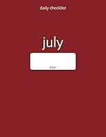 Algopix Similar Product 1 - July Daily Checklist  Two Pages for