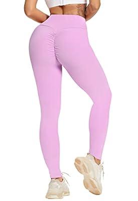 FITTOO Womens Butt Lift Ruched Yoga Pants Sport Pants Workout Leggings Sexy  High