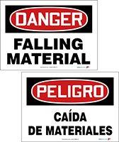 Algopix Similar Product 14 - DANGER FALLING MATERIAL (10 Pack)