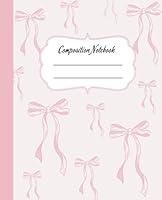 Algopix Similar Product 11 - Coquette Composition Notebook Girly