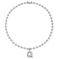 Algopix Similar Product 8 - TGOLM Dainty Puffy Q Initial Necklace