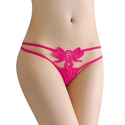 Best Deal for Tomboy Pack Women Sexy Panties Thong Low Waist Lace Hollow