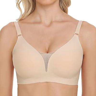 Gailife Comfort Bras for Women V Neck Wireless Bras T-Shirt Bras Bralette  for Women No Underwire with Extra Bra Extende : : Clothing, Shoes  