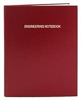 Algopix Similar Product 2 - BookFactory Red Engineering Notebook 