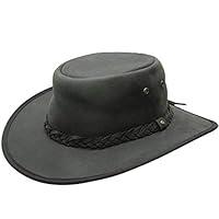 Algopix Similar Product 13 - Lone Wolf Leather Hat Black Small