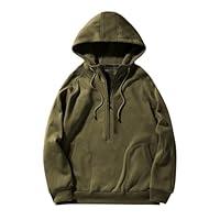 Algopix Similar Product 6 - ROKIACDE Fleece Quarter Zip Yk2 Hoodie