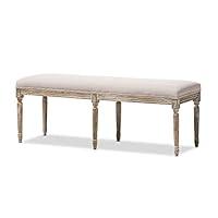 Algopix Similar Product 14 - Baxton Studio Clairette Beige Linen