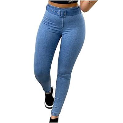 Best Deal for Kbndieu Sexy Tight Slimming Jeans for Women Solid Color