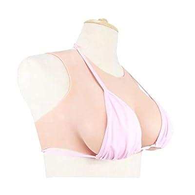 Best Deal for Silicone/Cotton Filled Breastplate Realistic Breast Forms