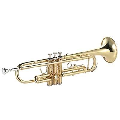 Cheap Pocket Trumpet Bb Flat Brass Material Wind Instrument w