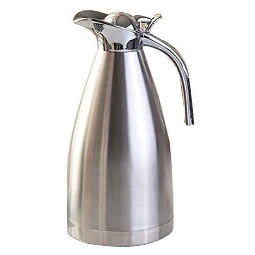 68Oz Stainless Steel Thermal Coffee Carafe, 2 Liter Double Walled