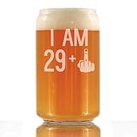Algopix Similar Product 1 - I Am 29  1 Middle Finger  16 oz Beer