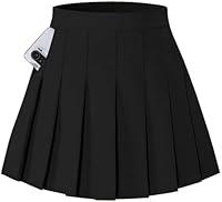 Algopix Similar Product 9 - Women Skirt Comfy High Waist School