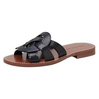 Algopix Similar Product 6 - Coach Womens Issa Leather Sandal