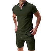 Algopix Similar Product 1 - Envmb Mens 2 Piece Short Sets Summer