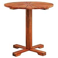 Algopix Similar Product 10 - vidaXL Solid Acacia Wood Bistro Table 