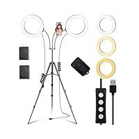 Algopix Similar Product 6 - Dual 8 Ring Light with Stand Equals