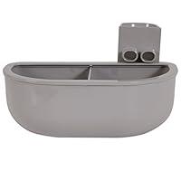 Algopix Similar Product 6 - Petmate Double Diner Kennel Bowl Gray