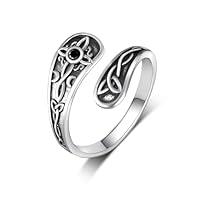 Algopix Similar Product 18 - Witches Knot Ring 925 Sterling Silver