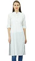 Algopix Similar Product 6 - Phagun Cotton Plain Kurti Tunic