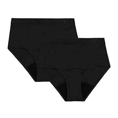 Thinx for All Hi-Waist 2-Pack Period Underwear for Women, Holds 5 Tampons,  Moisture Wicking Underwear, Period Panties, Black, 4X, Black, 4X :  : Clothing, Shoes & Accessories