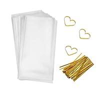 Algopix Similar Product 9 - Cellophane Bags 200 PCS Clear Flat